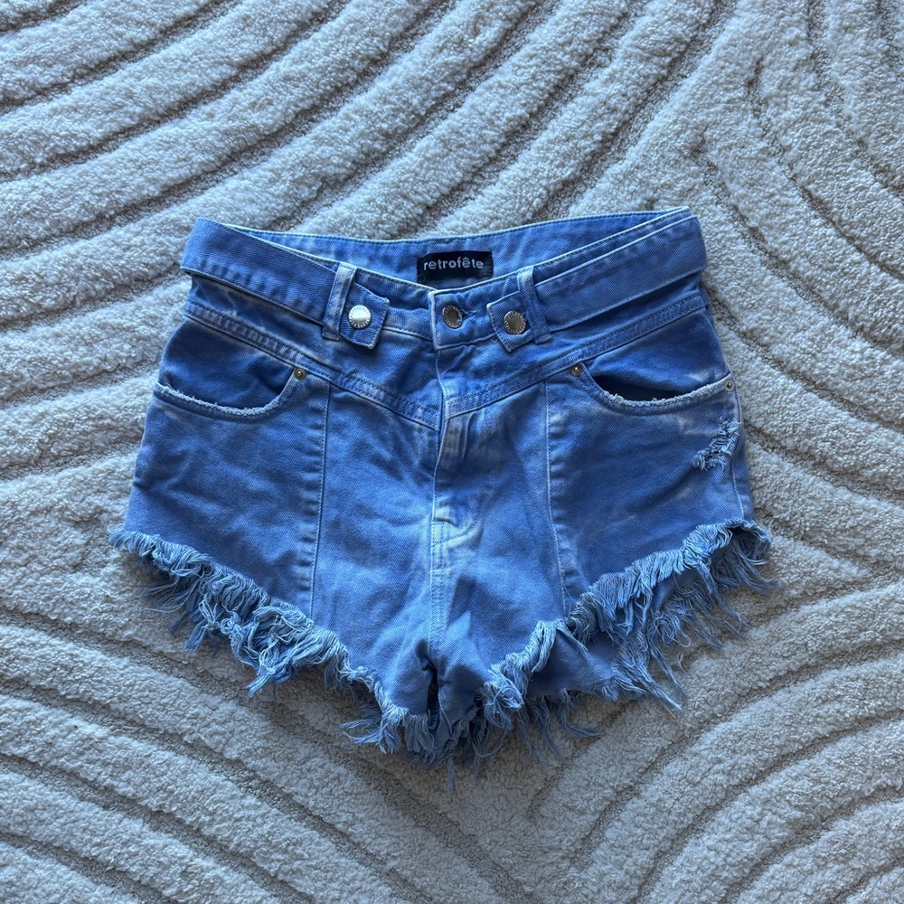 Tessa Shorts-Light Blue